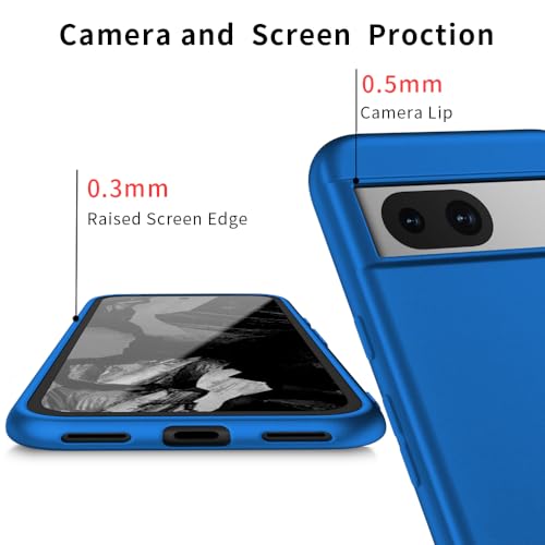 Image of X-level for Pixel 8A Case, Slim Fit Ultra-Thin Soft Flexible TPU Light Cases [Guardian Series] Anti-Slip Matte Finish Coating Silky Touch Protective Phone Back Cover for Pixel 8A -Blue