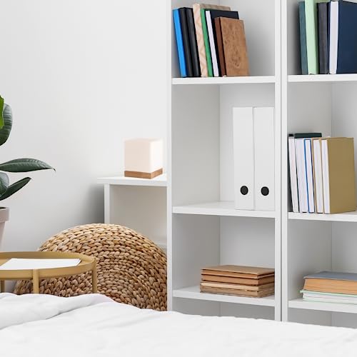 Square Lamp Accent Light Cube: Felix Glass Cube Table Lamp With 6W 2700K Led Bulb Included - Wooden Base Nightstand Cube Light For Bedside, Accent Lamp With Glass Shade For Bookshelf Lighting #TOP7