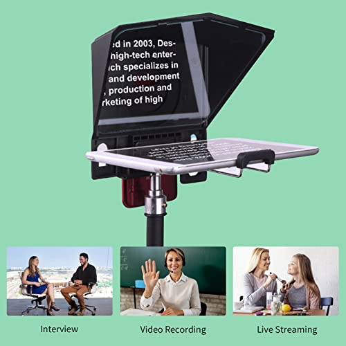 ERYUE teleprompter para Teleprompter Telefone e Gravação DSLR Mini Teleprompter para Pad Tablet Smar