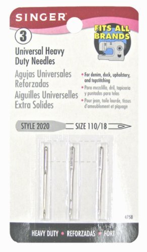 Singer Heavy Duty Machine Needles, Size 110/18, 3-Pack (2)