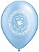 11" Baptism Dove Azure Balloons (10 ct) Latex (10 per package)