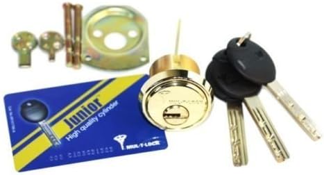 Mul-t-lock Junior Rim & Mortise Rimo Cylinder. Mul-t-lock Rim Mortise 3 Keys by Mul-T-Lock