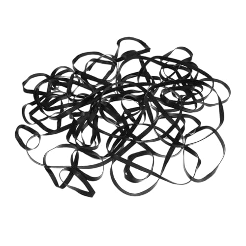 VILLCASE 250 Piezas Bandas Elásticas Negras Fuertes Bandas de Goma Resistentes y Elásticas para Oficina Carpetas y Archivos de Alta Elasticidad para Sujeción
