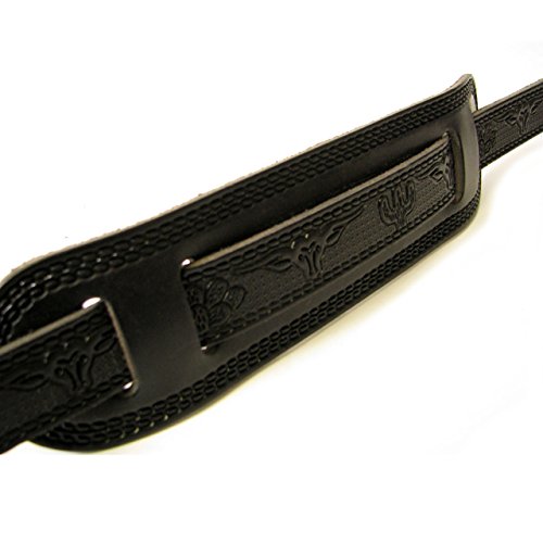 Fender Strap - Gretsch 6334 Tooled Black, 49"-56" #TOP5