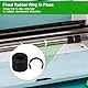 12 Stück Gummiwalzen Auflösung für Cricut Maker, 12 Stück Gummiwalzen-Ersatz, Hält Gummi Effektiv Davon Ab, Sich zu Bewegen Halteklammerringe Kompatibel mit Cricut Maker