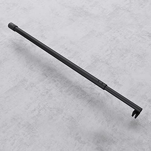 Sogood Barre de Stabilisation Noir Barre de Fixation Stabilisateur pour Paroi de Douche à L'italienne Télescopique 70-120cm BRAM1