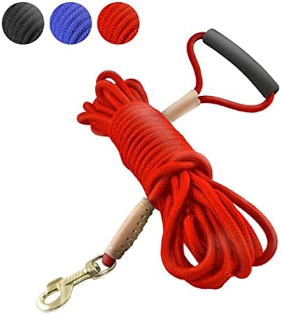 （12:00時点） ＜動物病院の院長が監修＞ ロングリード 20m 【 30日間交換無料・返品保証 】大型犬 中型犬 犬 レッド 【 絡まりにくい 長い リード 犬用散歩 丈夫で耐久性のある犬 】犬猫工房