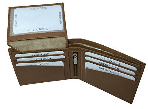 Bmf Embroidered Genuine Leather Wallet Brown Authentic #TOP4