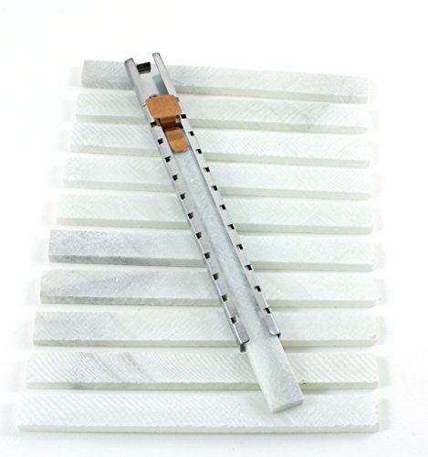 SÜA - Soapstone Holder + 10 Flat Soapstone Chalk for Welding, Engineering, Slate Cheese Board