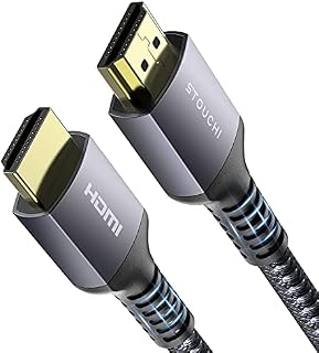 Kabel HDMI 2.1 1,8M,Stouchi Certyfikat 8K Ultra HD 48Gbps High Speed 8K60 4K120 144Hz RTX 3080 eARC HDR10 4:4:4 HDCP 2.2 i 2.3 Dolby Kompatybilny z Fire TV/Roku TV/PS5/Xbox Series X/Samsung/Sony/LG