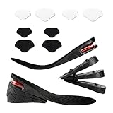 Plantillas Ajustables: con un diseño de 4 capas con secciones móviles individualmente: - Capa 1: 3 cm - Capa 2: 5 cm - Capa 3: 7 cm - Capa 4: 9 cm Las hebillas triangulares en la base garantizan la estabilidad y evitan el deslizamiento, alargando la longitud de la pierna o corrigiendo las discrepancias en la longitud de las piernas.