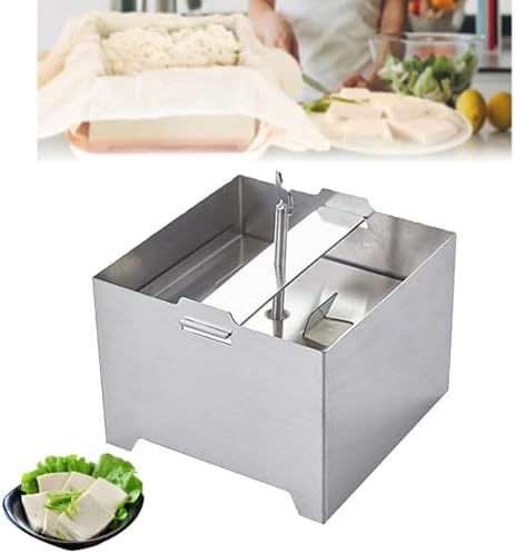 Stainless Steel Tofu Press – Adjustable Cheese Maker for Firmer Tofu & Cheese, Quick 10-30 Min Water Drain, 12 * 16cm/4.7 * 6.2in – Perfect for Homemade Delights