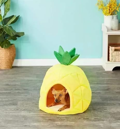 Panier pour animal domestique YML Ananas Jaune Medium pour chien et chat - 4