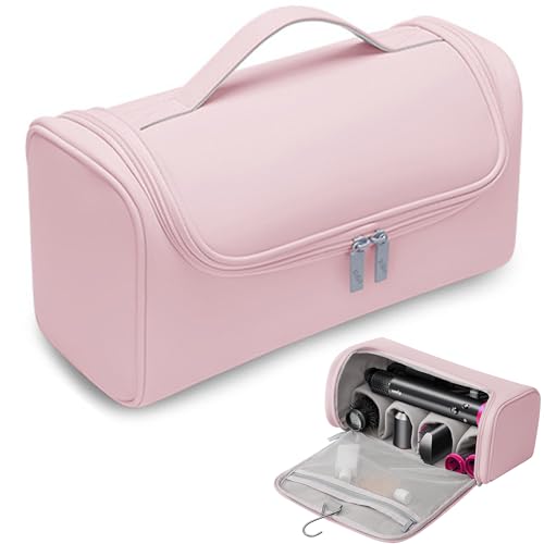 Organizador de viaje para Airwrap y Supersonic: funda impermeable portátil rosa con gancho 1