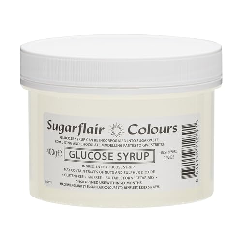 Sugarflair Glucose Syrup For Sugarpaste Marzipan Chocolate Modelling Pastes Fondant or Royal Icing - 400g