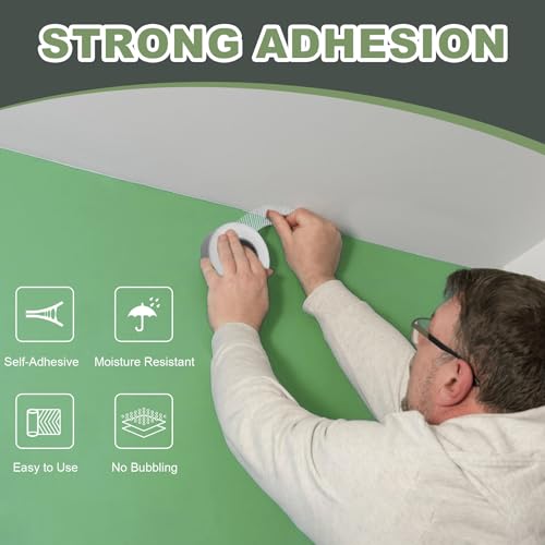 Drywall Joint Tape, Fiberglass Mesh Self-Adhesive Tape for Drywall Repair, 2\" x 100 FT Drywall Joint Tape for Sheetrock Crack and Seam Patch Repair
