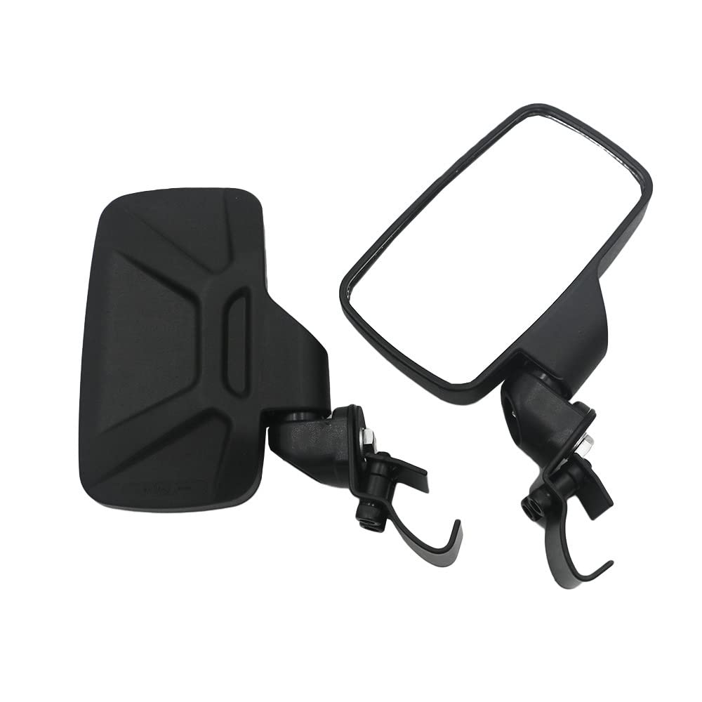 Riloer 2pz Specchietti retrovisori moto, specchietti laterali UTV PP con staffa, lente di ricambio specchio trasparente oversize, P-olaris R-anger