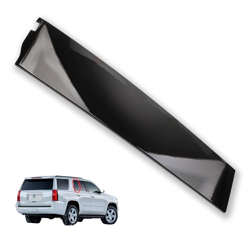 Dasbecan Rear Right Door Applique Rearward Compatible with Chevrolet Chevy Tahoe Cadillac Escalade GMC Yukon 2015-2018 Gloss Black Window Trim Molding Panel Replaces 926-246 22837466 84263149 by Dasbecan - Used condition - US$20.96
