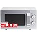 Sharp R204S Solo-Mikrowelle/ 20 L/ 800 W/ 6 Leistungsstufen/Zeitschaltuhr von 30 Minuten bis 00 Sekunden/Gewichtgesteuertes Auftauen/Glasdrehteller (24, 5 cm)/ Silber