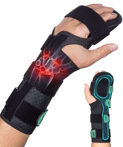 Oyakin Resting Hand Splint for Stroke Recovery & Carpal Tunnel Relief - Night Immobilizer with Removable Splints Arthritis & Tendonitis - Adjustable Wrist Support Brace Left Hand