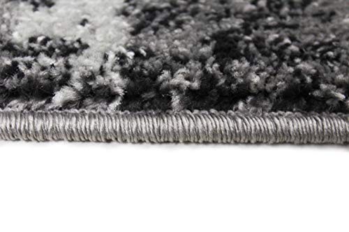 Bashian Collection Area Rug - Luxury Machine Made Polypropylene - Home Decor For Runner Rug, Entryway Rug, Living Room Rugs, 3.6’ X 5.6’, Grey #TOP5