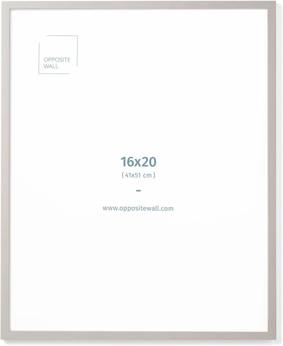 Opposite Wall 16x20 in Real Wood Grey Picture Frame Lightweight