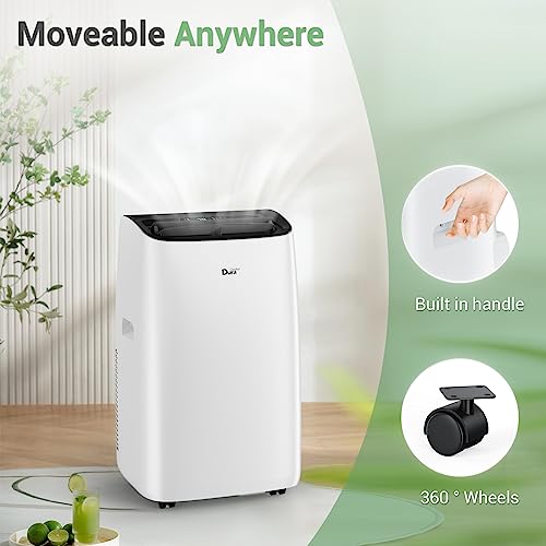 DuraComfort Smart Portable Air Conditioners, 12000 BTU(Ashrae) /8150 BTU (SACC) Quiet AC Unit, Built-in Dehumidifier and Fan Modes, Mobile App, Cools up to 350 Sq. Ft, White - Image 3