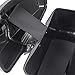 KUAFU Saddle Bags Trunk W/Lid & Latch Key with Black Bracket Compatible with 1984-2017 Harley Davidson Softail Models Saddlebag Conversion Bracket Kit Support Mounts 2 Packages