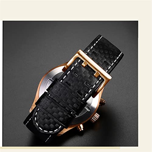 Bracelet carbone 22mm évite l'usure de votre Hamilton Aviation H77696793