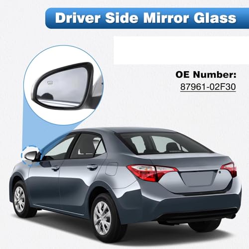 Rétroviseur latéral chauffant verre gauche compatible 2014-2019 US - 7