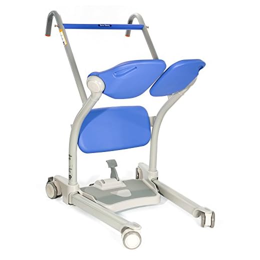 ArjoHuntleigh Sara Stedy Sit to Stand Manual Patient Lift Aid | Fully Assembled Elderly Assistance Products | Holds up to 400 Pounds | Intended for Users 4'11" - 6'6"