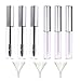 Rocutus 10ml Empty Plastic Mascara Tube Eyelash Wands 3pcs,8ml Empty Eyeliner Wands 3pcs,with 3pcs Plastic Funnel