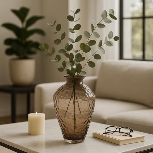Decorative Glass Vase for Living Room Decor - Modern Flower