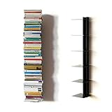 [page_title]-Haseform Bücherturm 90 cm (für 1 m Bücher) anthrazit Bücherregal Wandregal
