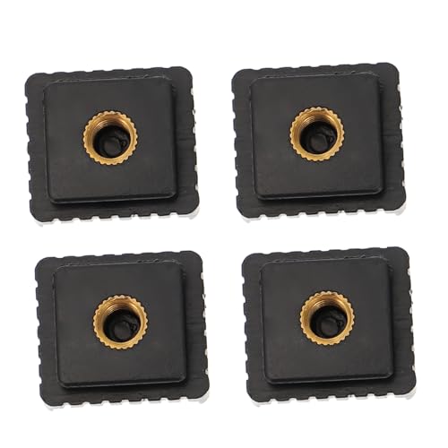 BELLIFFY 4pcs Hot Shoe Mount Cold Shoe Mount Adapter Flash Shoe Mount Bracket for Flash Light Socket Outlet Flash Stand Adapter Bracket for Camera Hot Flashes Bracket for Monitor Abs Black