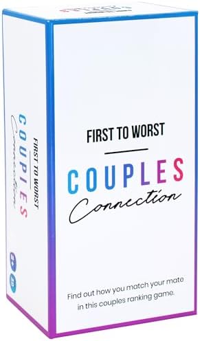 FIRST TO WORST Couples Connection Party Game - The Game About How Your Mate Ranks Things - Adult, Stocking Stuffers and Board Games Night with Friends with Polarizing Priorities