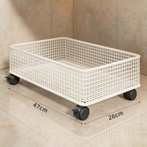 Carrito organizador rodante para debajo del fregadero, carrito de almacenamiento para debajo del escritorio, habitación infantil, dormitorio estudiantil, juguetes, talla S miniatura 2