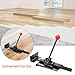 Yesland Flooring Jack, Professional Hardwood Flooring Jack and Positioning Tool for Straightening and Installing Laminate Hardwood Wood Tile Floor Without Pry Bars and Crowbars, Black