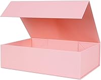 Vista 42 de Aimyoo Caja de regalo plegable azul marino con tapas de cierre magnético 13.8x9x4.3 pulgadas, cajas grandes para propuesta de dama de honor