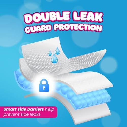 Image of Doobidoo Baby Pants Diapers - L Size (240 Count) | All-Round Softness With Bubble Soft Topsheet and Anti-Leak Side Cuffs | For Babies 9-14 kg