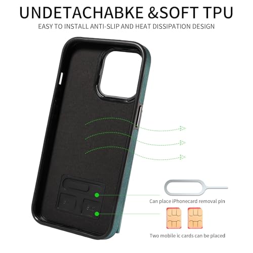 Protection militaire iPhone 13 Pro étui cuir premium magnétique