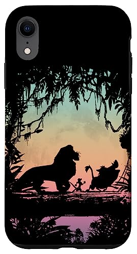 Coque iPhone XR Disney Lion King motif silhouette pour le quotidien