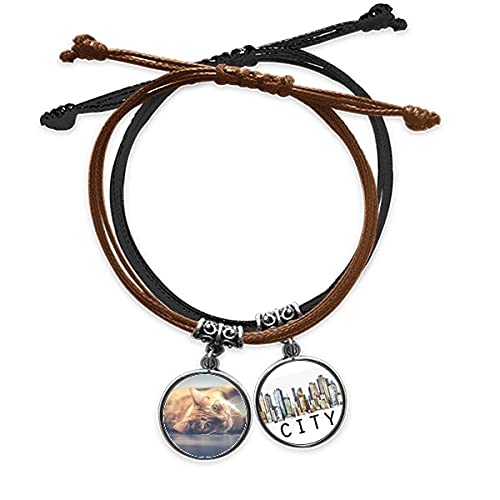 Bracelet chat jaune Sidi résistant et ajustable contre la perte de bijoux