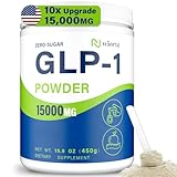 GLP-1 Supplement for Women & Men, Hunger & Metabolism Support | 15000MG GLP-1 Powder, Natural Formula GLP1 Supplements with Akkermansia Probiotic, for Metabolism, Digestion & Gut, 0 Sugar, 15.9 oz