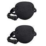 Piraten Augenklappe Einzelne Augenmaske Elastische Augenklappen Verstellbare Augenmaske,Verwendet FüR Kindergeburtstagsfeier,Piraten-Augenmaske,Rollenspiele,Abschlussball-PiratenkostüM,2 StüCk