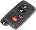 Dorman 92067 Keyless Entry Transmitter Cover Compatible with Select Toyota Models, Black