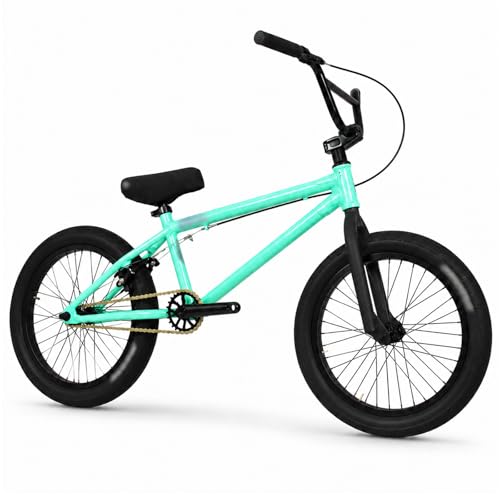 18�C���`BMX�o�C�N �y��6061T6�A���~�����t���[�� �t���[�X�^�C�� Biketrial�AStreet BMX�o�C�N �N������3�s�[�X�N�����N��2�{�̃y�O�t�� �e�B�[��������l�����v���g���b�N���]�� �X�g���[�g���C�f�B���O �X�P�[�g�p�[�N�p,�O���[��