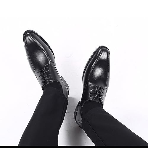 Men's Formal Oxford Shoes Comforable Lace Up Dress Shoes Classic Stylish Business Derbys Wedding Suit Shoes3