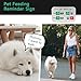 YAUYIK Pet Feeding Reminder, Magnetic Reminder Sticker, AM/PM Daily Indication Chart Feed/Walk Your Pets, Fridge Magnets and Double Sided Tape, Helps You to Track Pet Feeding & Walking (Silver)