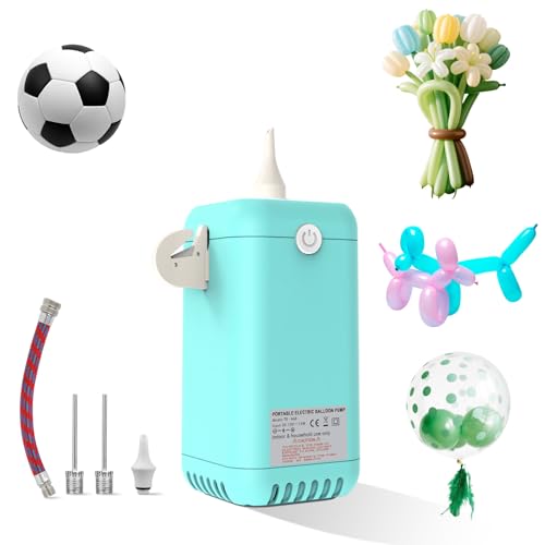 Rechargeable Balloon Pumps Electric Battery Portable Long